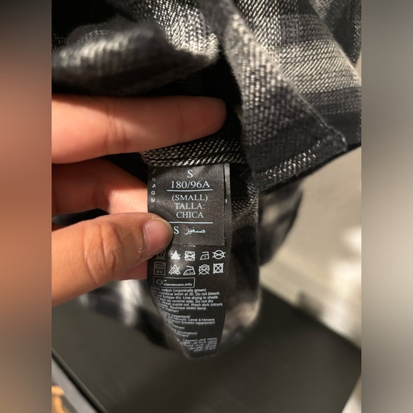 ALLSAINTS Windham Slim Fit Plaid Long Sleeve Shirt Sz S - Picture 7 of 9